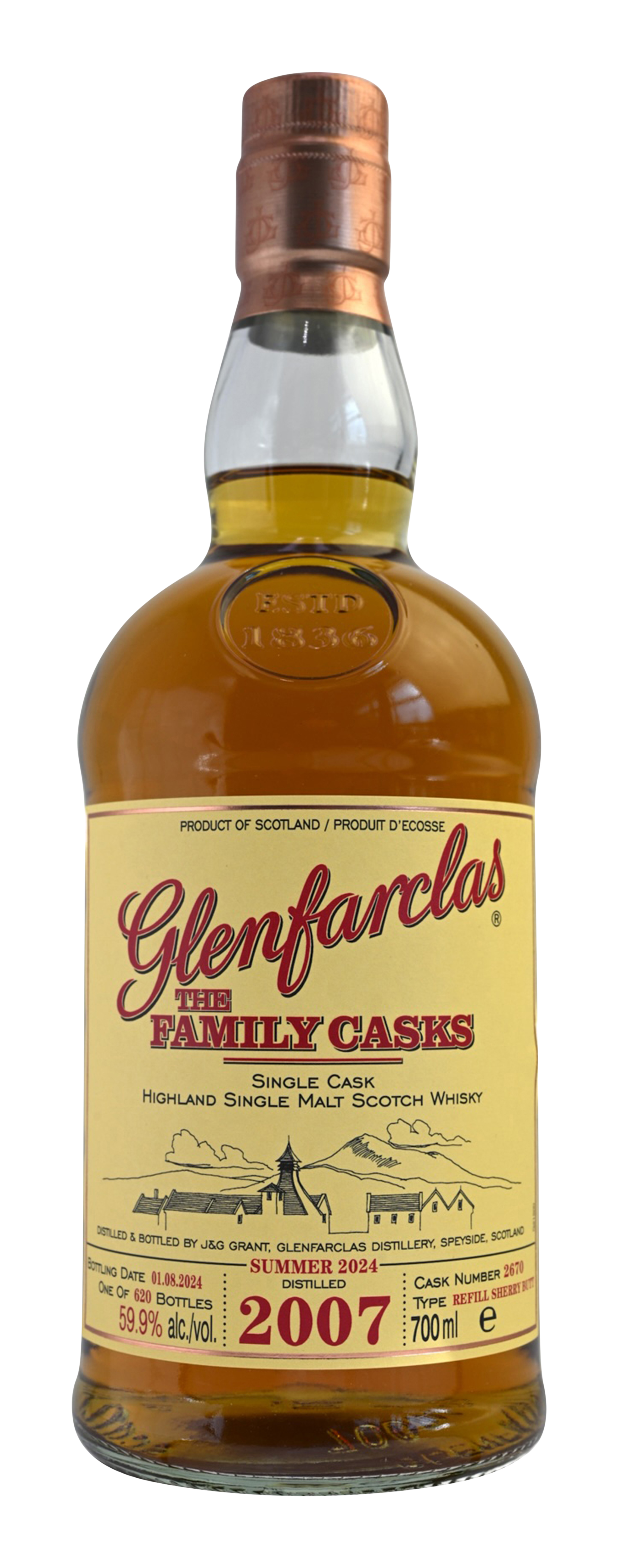 Glenfarclas Family Casks 2007 Cask #2670 2007